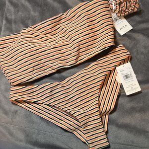 RVCA Multicolor Striped Bikini Set